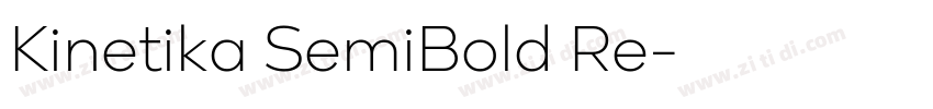 Kinetika SemiBold Re字体转换